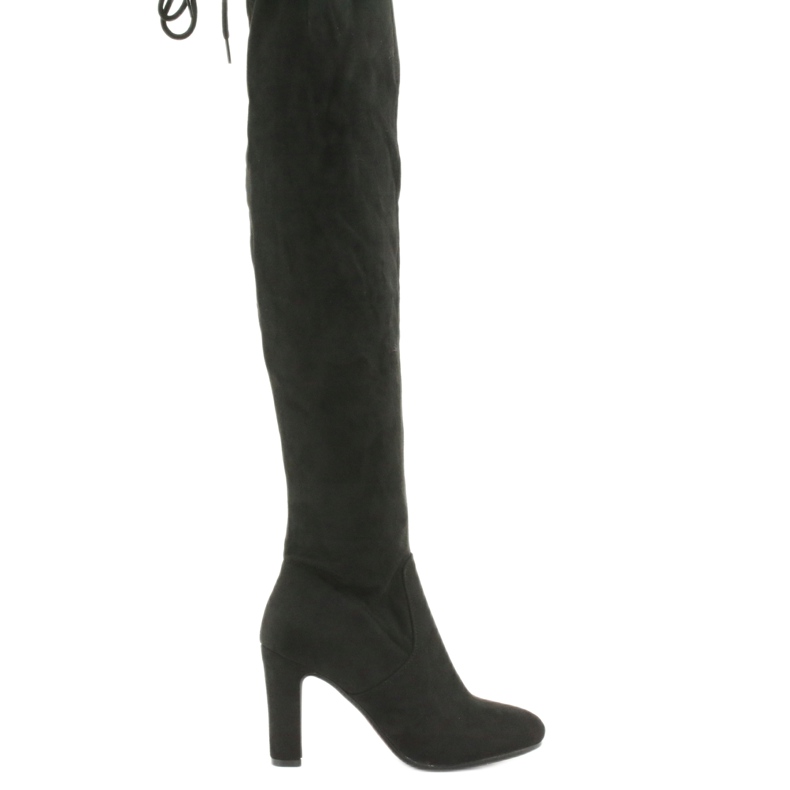 Black over-the-knee stretch boots Filippo 996