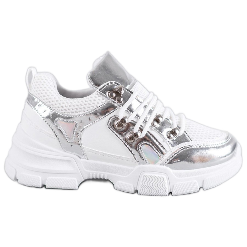 SHELOVET Comfortable Sports Shoes white grey