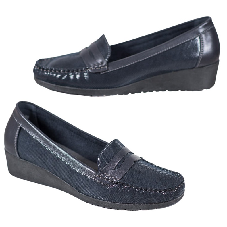 Comer Navy blue loafers