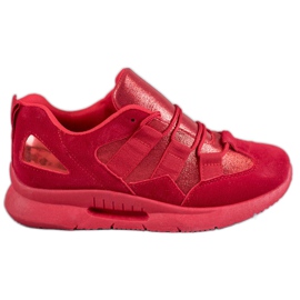 SHELOVET Suede Sports Shoes red