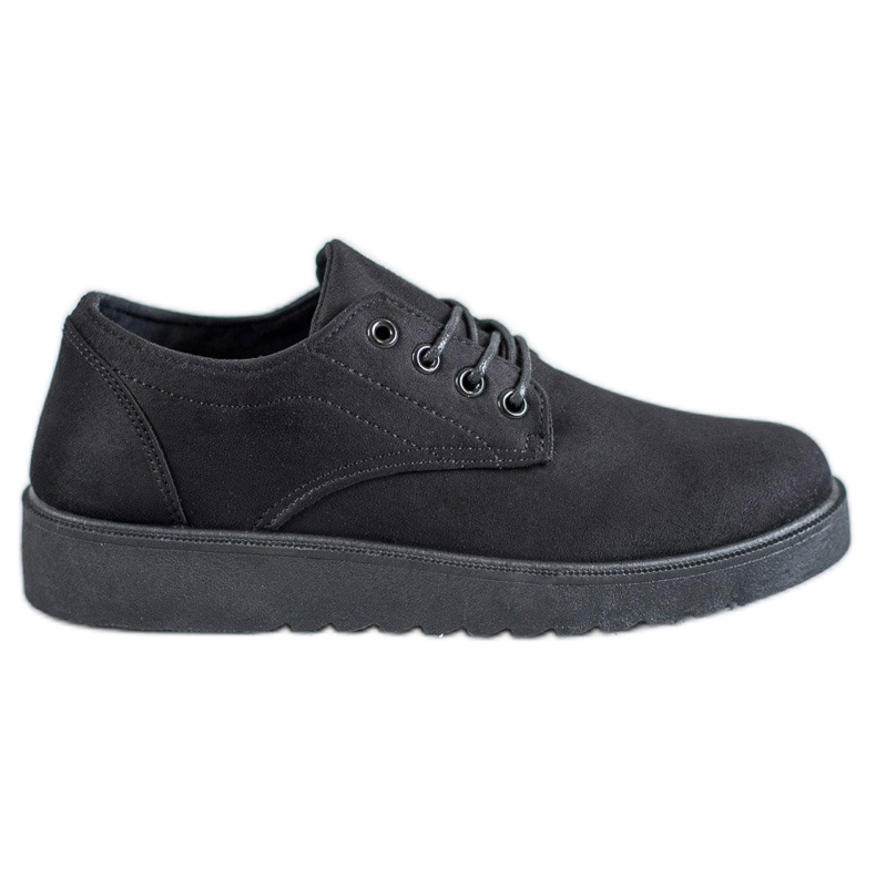 SHELOVET Suede shoes black
