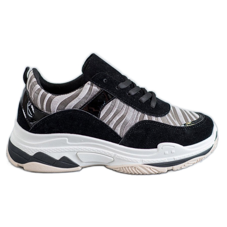Kylie Zebra Print Sneakers black multicolored