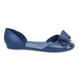 Meliski navy blue sandals with a Delmar bow