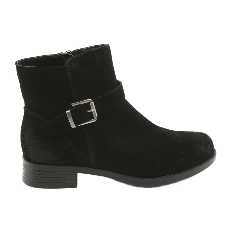 American Club SH04 black suede boots