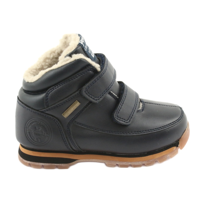 American Club Velcro boots boots American ES42 navy blue American Club Velcro boots boots American ES42 navy blue