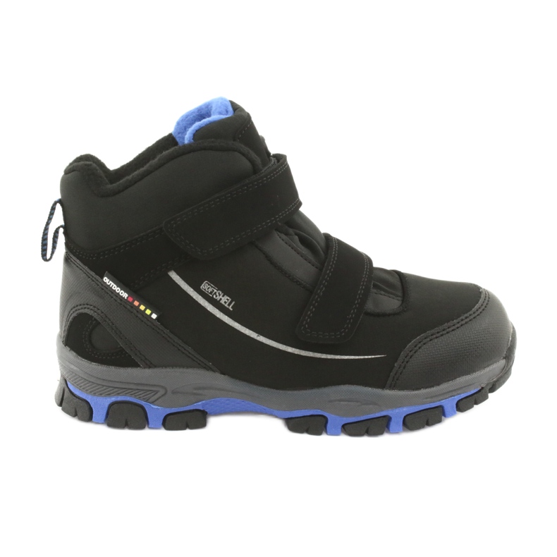 American Club Softshell boots with American WT64 membrane black blue