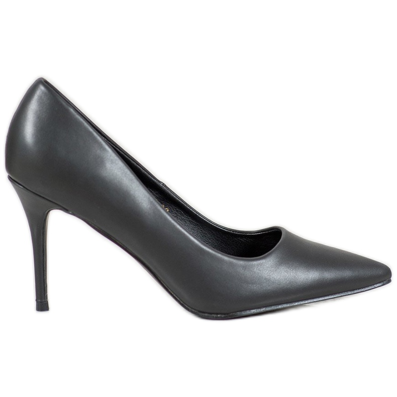 Diamantique Eco leather high heels black