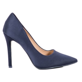 Diamantique Classic navy blue high heels