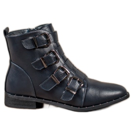 Cm Paris Boots With Buckles blue Cm Paris Boots With Buckles blue
