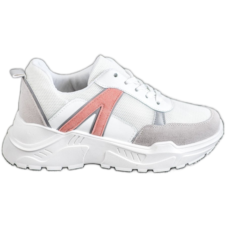 SHELOVET Sports Sneakers white pink multicolored
