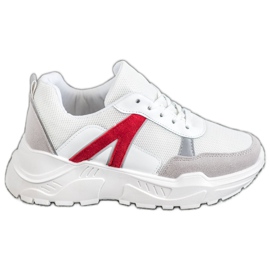 SHELOVET Sports Sneakers white red multicolored SHELOVET Sports Sneakers white red multicolored