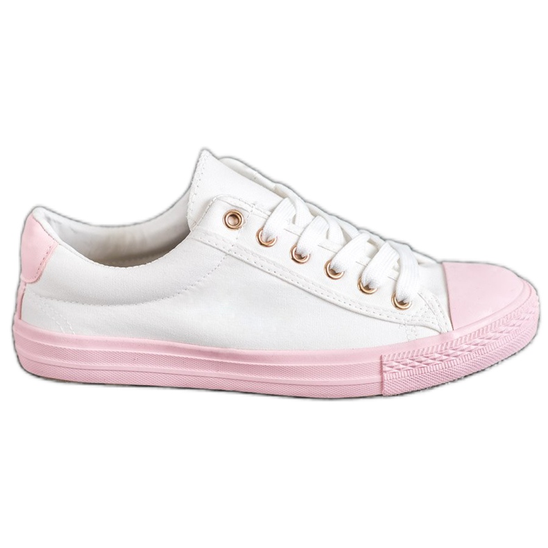 EXQUILY Colorful Sneakers white