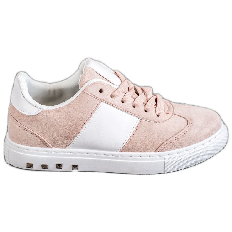 Emaks Sneakers With Rhinestones white pink Emaks Sneakers With Rhinestones white pink
