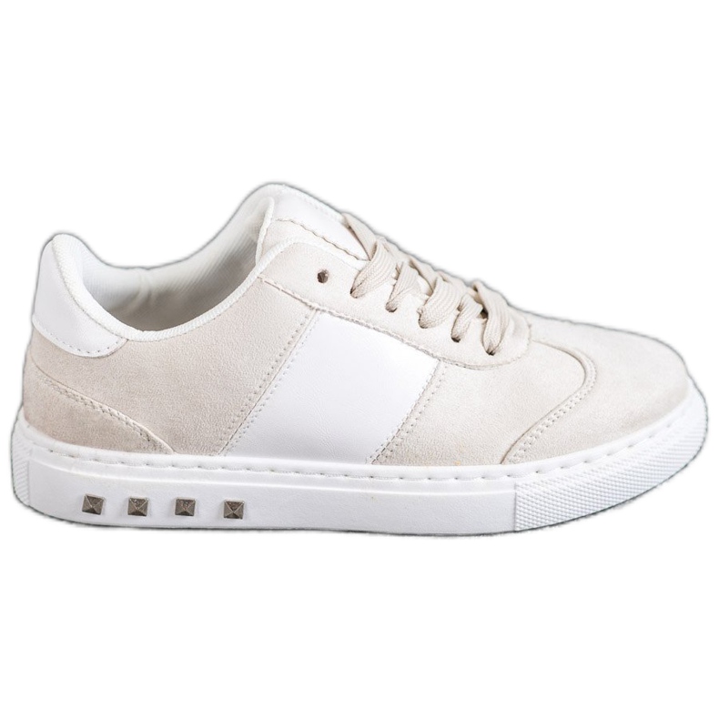 Emaks Sneakers With Rhinestones white brown