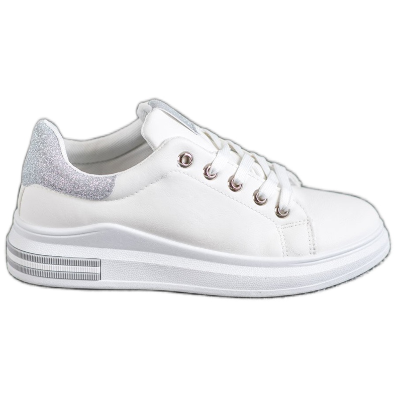 SHELOVET Eco Leather Sneakers white