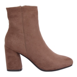 High heels beige 3486 Khaki