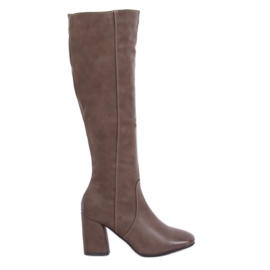 Classic high heels beige 5319 Khaki
