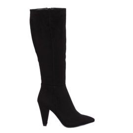 Classic black high heels 8677 Black