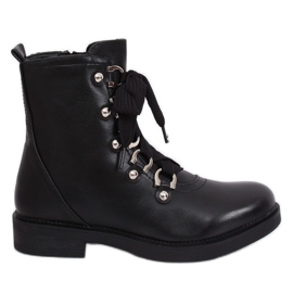 Black military boots LJ001 Black