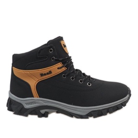 Black insulated snow boots 299-1
