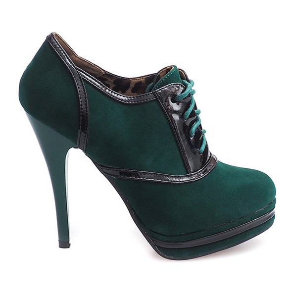 Elegant Boots On A High Heel KA5513 Green