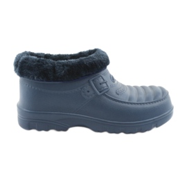 Atletico Galoshes insulated with fur navy blue
