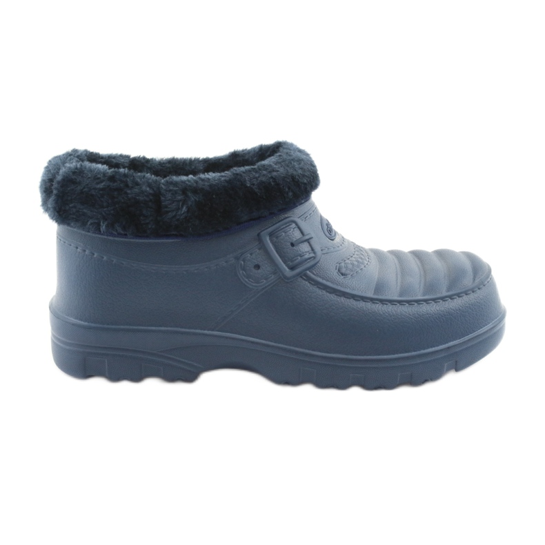 Atletico Galoshes insulated with fur navy blue