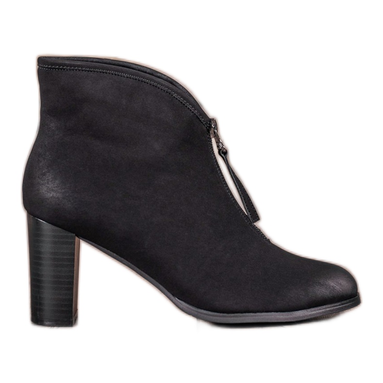 VINCEZA boots with a zipper black