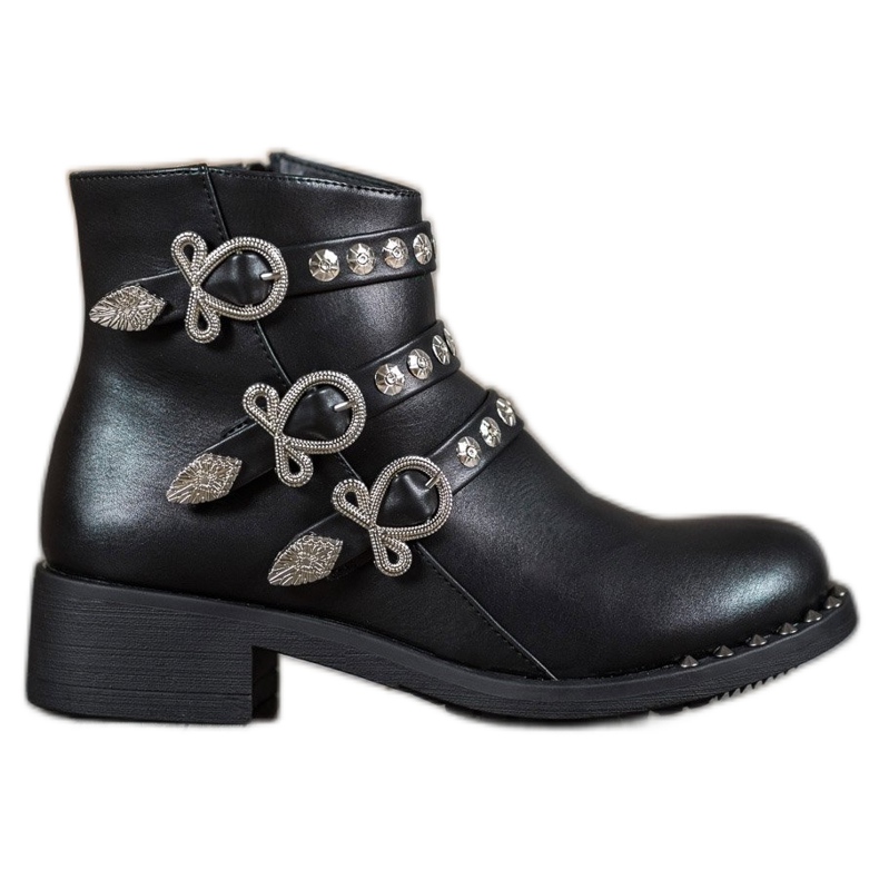 Forever Folie Boots With Studs black