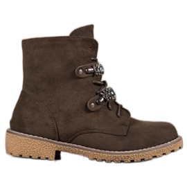 Bestelle Trappers With Crystals multicolored green