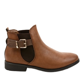 Brown elastic boots 15A7322