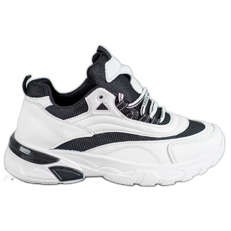 SHELOVET Fashion Sneakers white black SHELOVET Fashion Sneakers white black