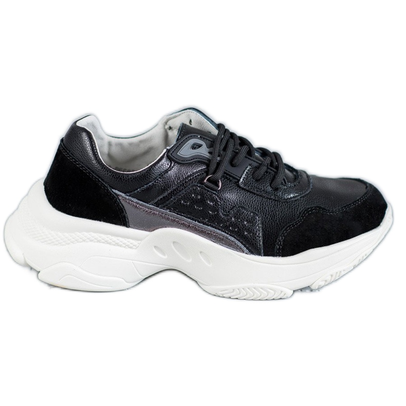Vinceza Lace-up Sports Shoes black