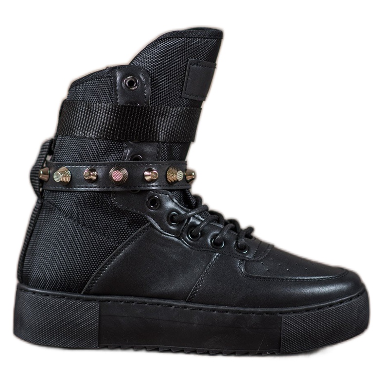 Diamantique High Black Boots