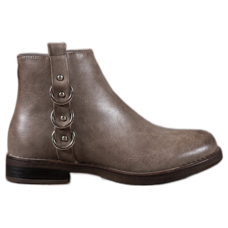 Forever Folie Classic boots with decorations brown