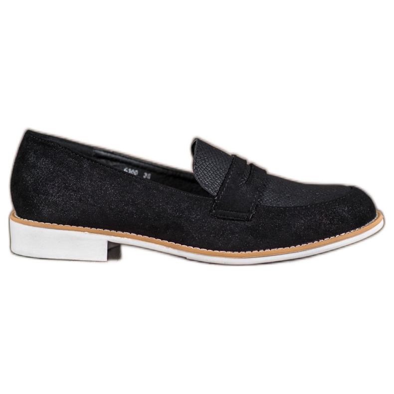 Bestelle Moccasins With Glitter black