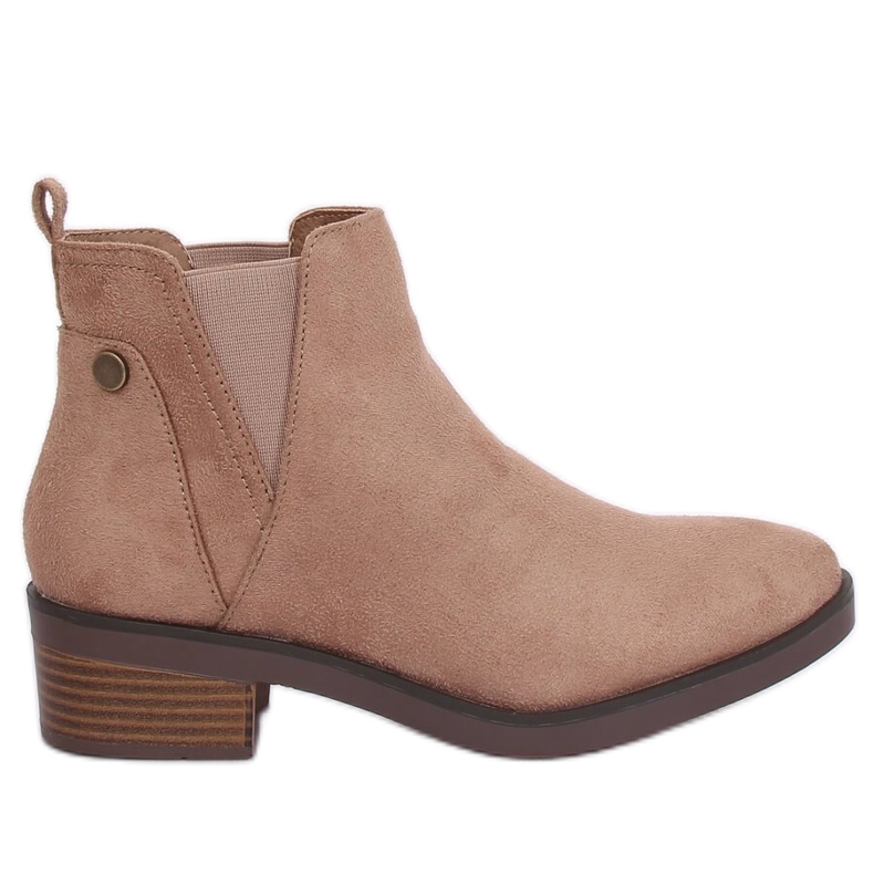 Beige Chelsea boots for women 8B978 Khaki Beige Chelsea boots for women 8B978 Khaki