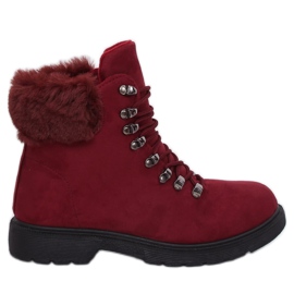 Women's maroon shoes Y260-9 Red