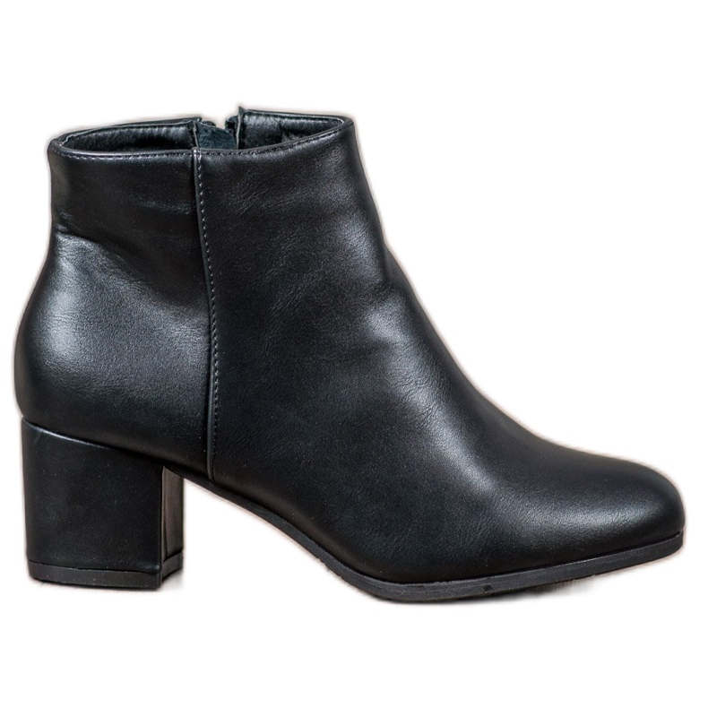 SHELOVET Classic Eco-leather boots black