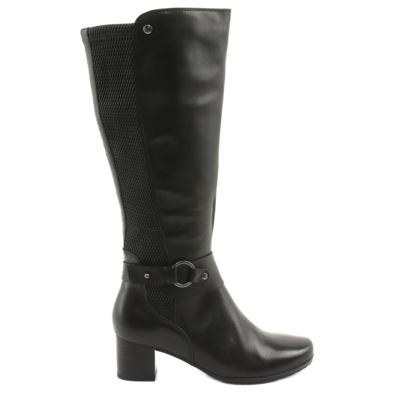 Caprice Stretch boots, width XL 25526 black