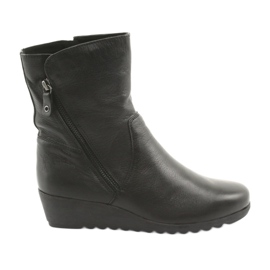 Caprice Wedge boots black