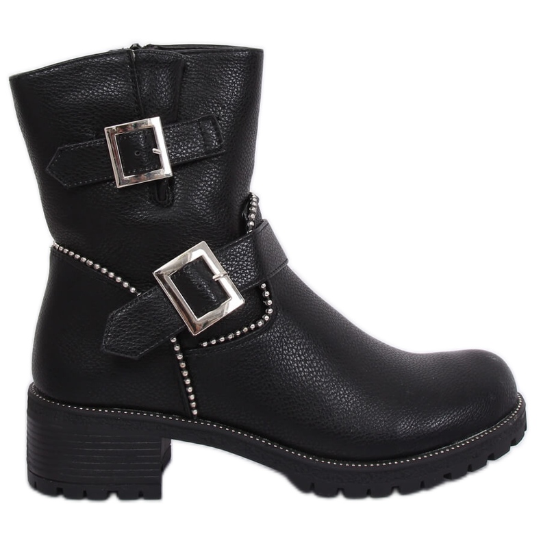 Black military boots A-339 Black