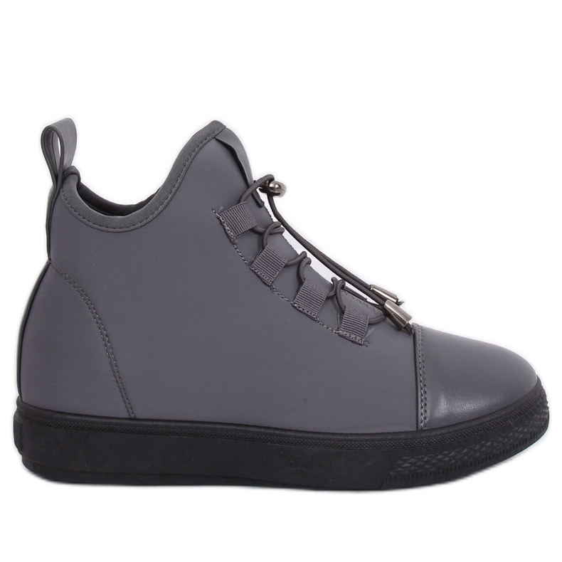 Gray XY-35 Gray insulated neoprene sneakers grey