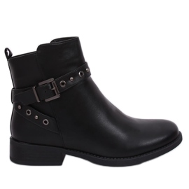 Black Chelsea boots for women KL-578 Black