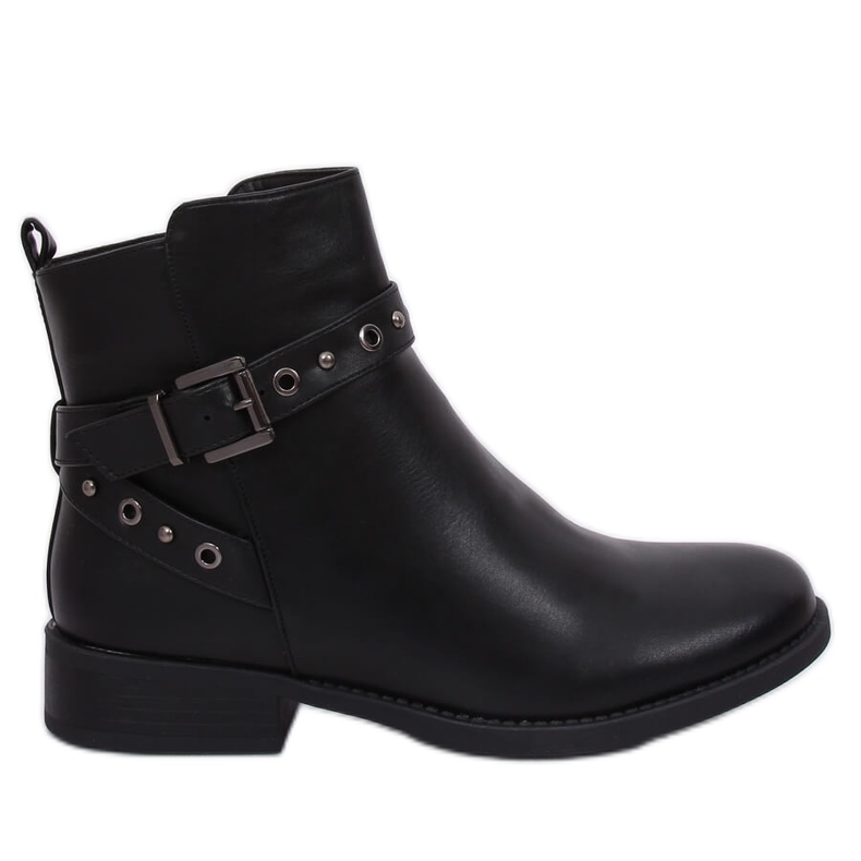 Black Chelsea boots for women KL-578 Black