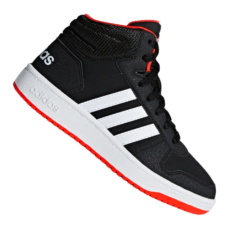 Shoes adidas Hoops Mid 2.0 K Jr B75743 black Shoes adidas Hoops Mid 2.0 K Jr B75743 black