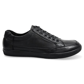 Lace-up Leather Shoes LJ19 Black