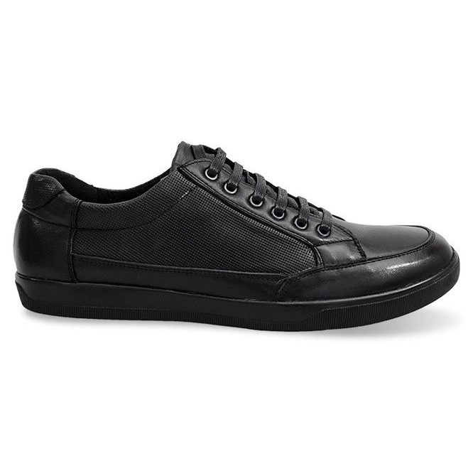Lace-up Leather Shoes LJ19 Black
