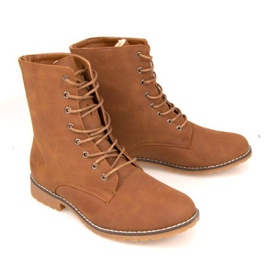 Warm boots Military Q99 Camel brown