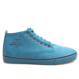 Stylish High-top Sneakers Y007 Sky Blue Stylish High-top Sneakers Y007 Sky Blue